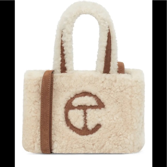 Telfar Small Telfar Shearling Bag UGG X Telfar Small Shopper, Denim